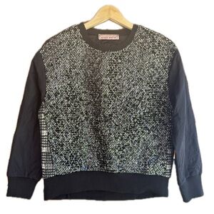 Antonio Marras Black Cream Wool Blend Sequins Sweater Size 42 (12US)